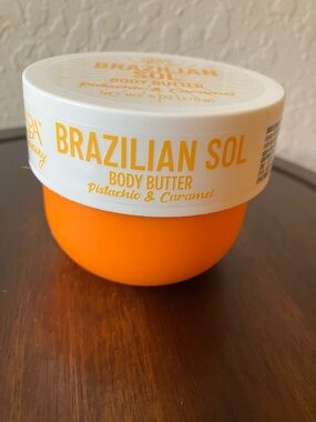 Spa Luxury: Brazilian Sol Body Butter- Pistachio & Caramel- 6 oz